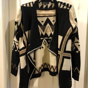 Francesca’s patterned sweater cardigan